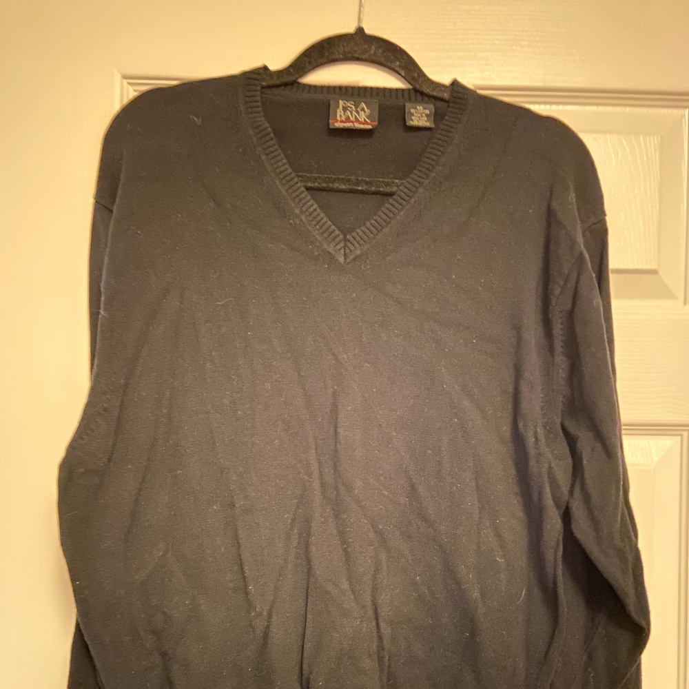 Navy Joseph A Bank Sweater